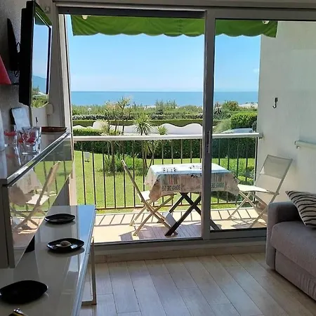 Vue Mer 50 M Plage Du Couchant 1Er Ligne Piscine Parking La Grande-Motte Exterior photo
